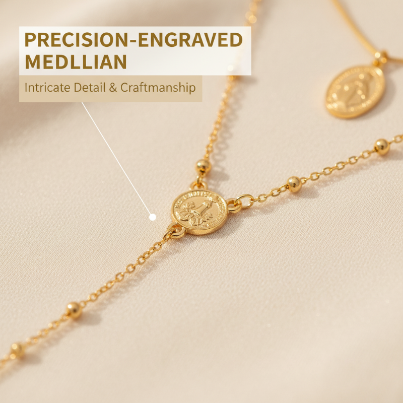 ✨ Gold Layered Necklace – Mother's Day Gift Set