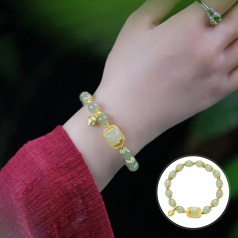 š„Buy 1 Get 1 Freeš„Hotan Jade Beaded Bracelet