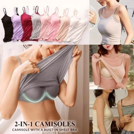Comfitank –✨Last day 50% OFF✨Women Tank Top with Built in Bra Camisole