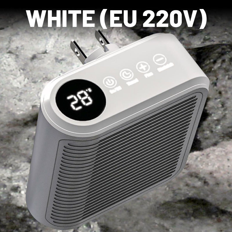 🔥 2025 HOT SALE 50% OFF! ✨ 800W Wall Outlet Space Heater - Adjustable Thermostat with 4 Timer Settings & Overheat Protection for Office/Bedroom 🕒🌡️