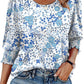 ⏰Limited Time Sale-50% OFF🏖️Womens 3/4 Sleeve T-Shirts Cute Crewneck Tees Blouses