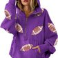 ✨New Early Fall 2026 Collection🔥 50% Off for a Limited Time🔥Womens Game Day Sweatshirts Football Sequin Hoodies with Pocket