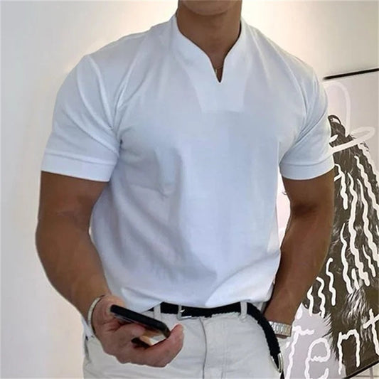 ⏰ Now only 50% off! 💎 Men Gentlemans Business Short Sleeve Fitness T-shirt