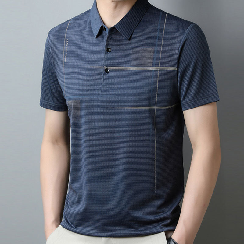 ⏳ Limited time 50% off! 💥Men's Loose Cool Breathable Lapel T-Shirt