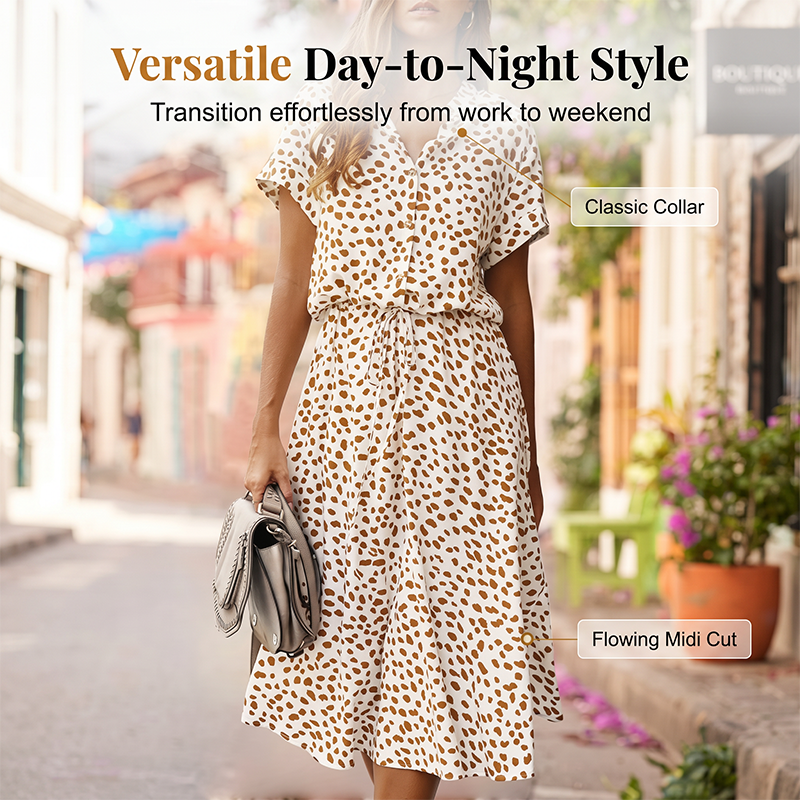 🔥Last Day Special Sale 60% OFF!!💝Women Casual Floral Printed Midi Dress