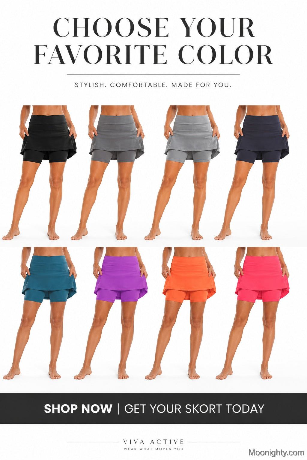 🌟Last Day Special Discount - 50%Off!!!🎁Anti-Chafing Active Skort – Super soft and comfortable🔥