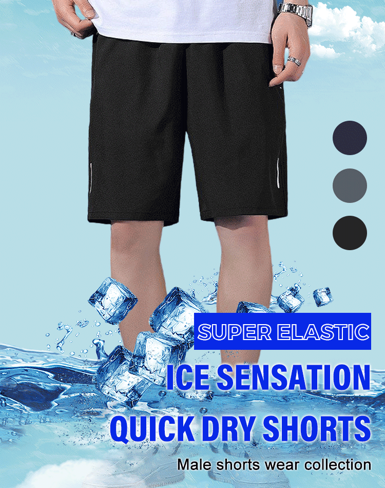 Hot Sale🔥Unisex Ice Silk Quick Drying Stretch Shorts