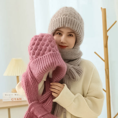 🎄Christmas Sale-50% OFF🎁Winter Versatile Knitted Hooded Scarf For Women