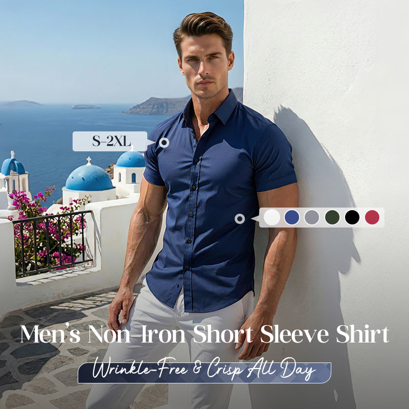 👔 50% OFF NOW! ✨ Men's Non-Iron Button Up Shirts – Wrinkle-Free, Premium Cotton & Classic Fit 👕