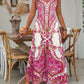 💥LAST DAY SALE 60% OFF🎁Women’s Retro Print V-Neck Sleeveless Maxi Dress