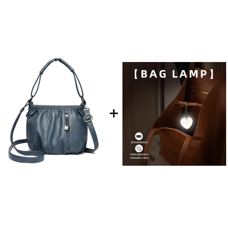 ⏳Time-Limited Special⏰ Pleated Bucket Leather Handbag – Soft Material, Adjustable Strap & Chic Casual Style ✨