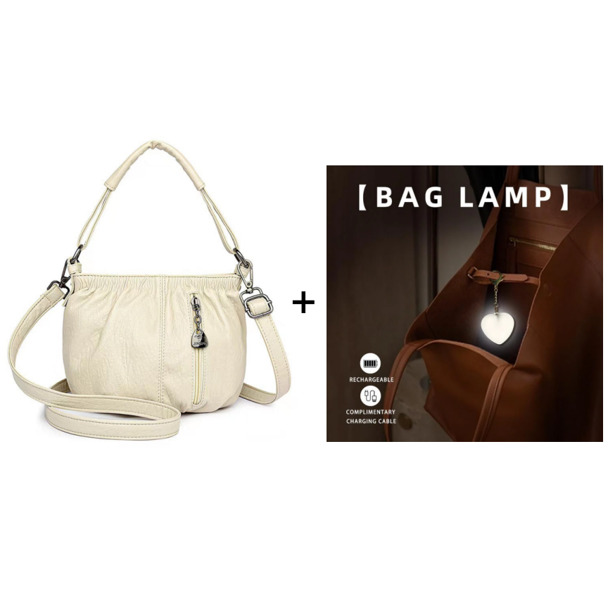 ⏳Time-Limited Special⏰ Pleated Bucket Leather Handbag – Soft Material, Adjustable Strap & Chic Casual Style ✨