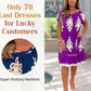 🌸Spring Specials  50%OFF🌸Geometric Pattern Multi Print Square Neck Dress