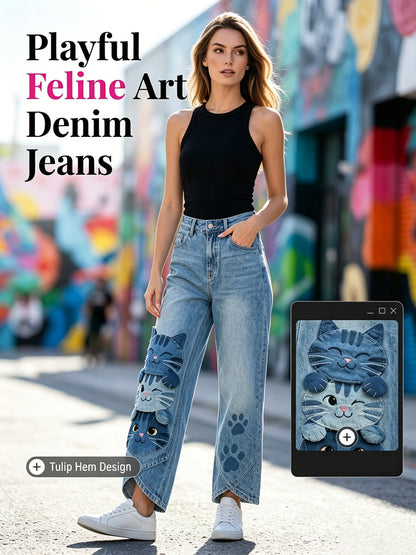 Women's Animal Art Print Trousers