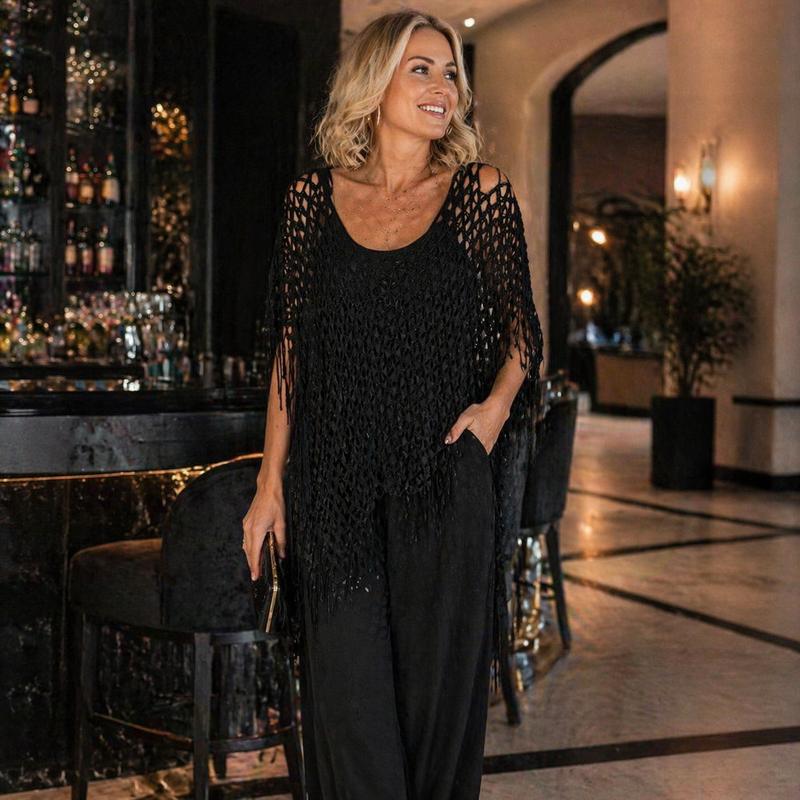 🏆 Last Day Special Price $19.99! 💐Summer Metallic Crochet Cover-Up – Lightweight, Flowy & Effortlessly Stylish summer outfit