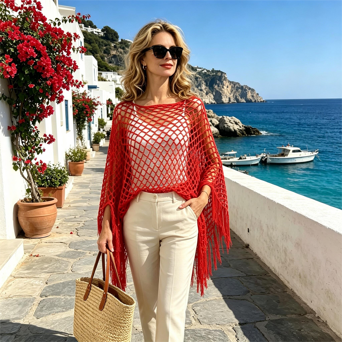 🏆 Last Day Special Price $19.99! 💐Summer Metallic Crochet Cover-Up – Lightweight, Flowy & Effortlessly Stylish summer outfit
