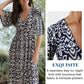 🔥 LIMITED TIME 50% OFF! 👗 Vacation Casual Print V-Neck Waist Wrap Long Dress – 2459+ Sold! Flexible On & Off Shoulders 🌸