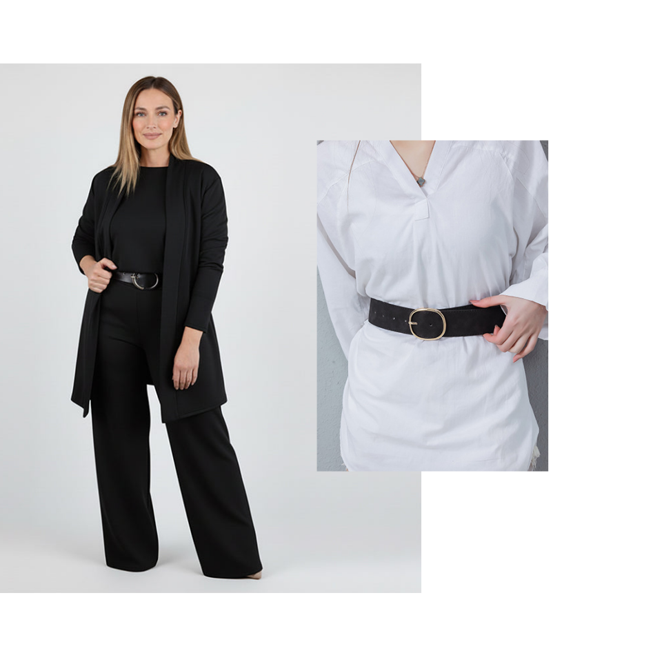 ⏳Time-Limited Special⏰Elegant 3-piece set including long cardigan, top and pants💞