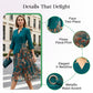 Elegant Faux Two-Piece Leaf Print Dress✨ Effortless Elegance, Anytime, Anywhere ✨