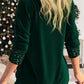 🎄Sequin Loose Smocked Fake Two-Piece Top