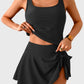 🩱Summer Hot Sale 50% OFF☀️🌊Women's Tummy Control Two Piece Swimsuit High Waisted Tank Top with Swim Skirt