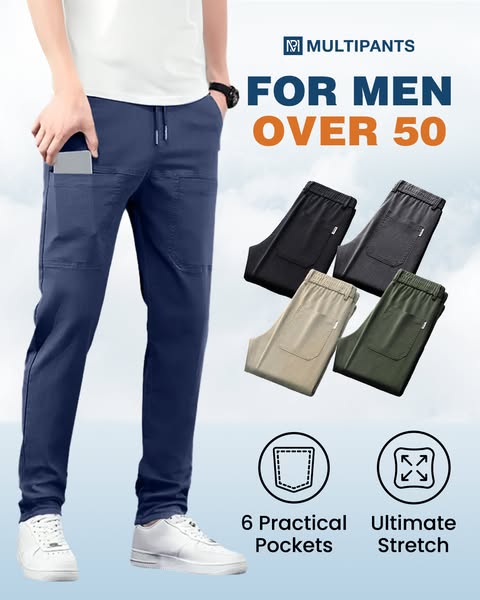 🔥 60% OFF! 🥰 MultiPants – High-Stretch, Multi-Pocket Durable Cargo Pants | Built for Movement & Everyday Utility 🎒