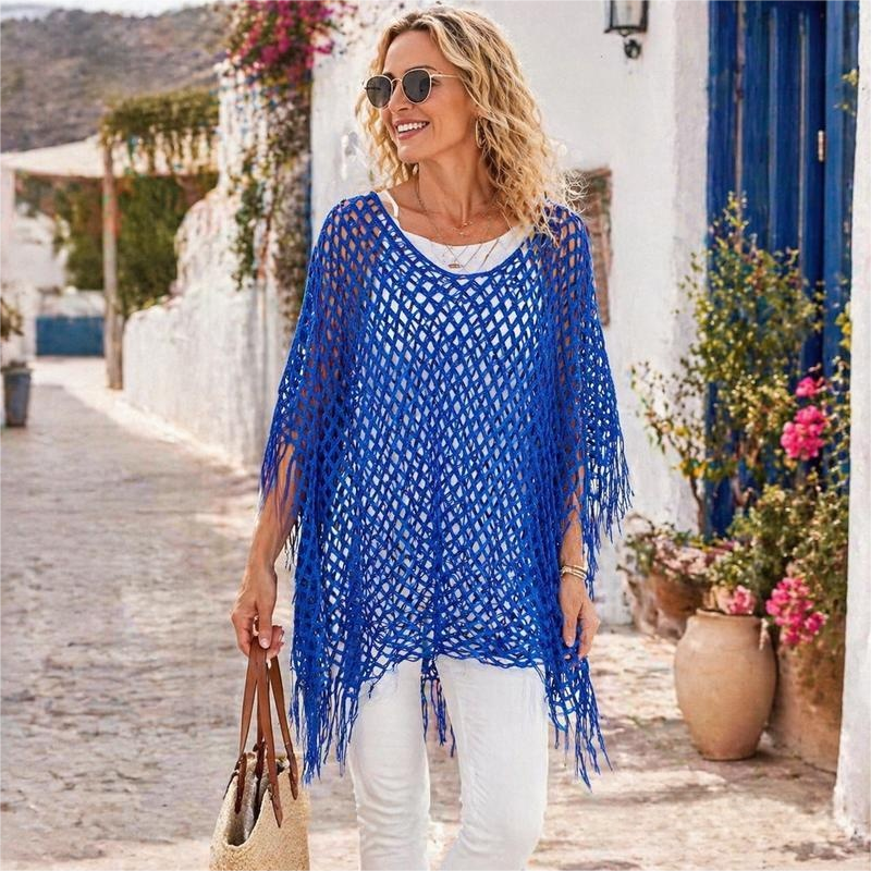 🏆 Last Day Special Price $19.99! 💐Summer Metallic Crochet Cover-Up – Lightweight, Flowy & Effortlessly Stylish summer outfit