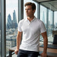 💎 50% OFF! 💎 Men's Quick-Dry Short-Sleeve Lapel T-Shirt – Athletic Fit, Wrinkle-Resistant & Perfect for Work or Weekend 👕✨