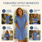 ⏳Limited-time 50% off⏰🔥Women's Casual Loose Fit Denim Dress with Pockets