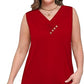💐2026 Women’s Button Down V Neck Loose Fit Tank Top