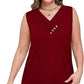💐2026 Women’s Button Down V Neck Loose Fit Tank Top
