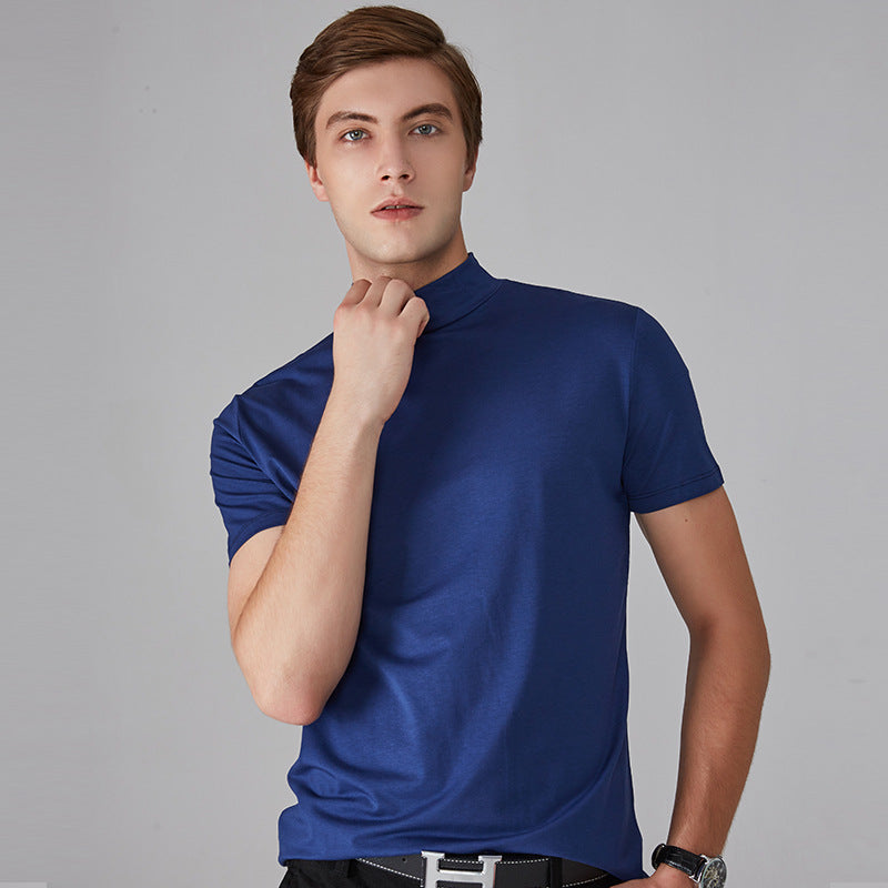 🔈🔈2026 Hot Sale - 50% OFF🎁High Neck Slim Fit T-shirt for Men