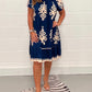 🌸Spring Specials  50%OFF🌸Geometric Pattern Multi Print Square Neck Dress