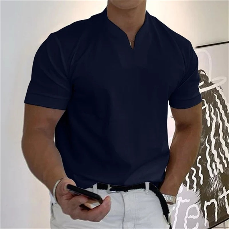 ⏰ Now only 50% off! 💎 Men Gentlemans Business Short Sleeve Fitness T-shirt