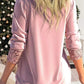 🎄Sequin Loose Smocked Fake Two-Piece Top