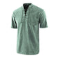 🌸Spring sale: 50% off👕Men Gothic Retro T-Shirt, Lace-up V-neck, Linen Pocket