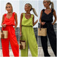 🔥Women's Sleeveless Wide Leg Jumpsuit