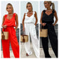 🔥Women's Sleeveless Wide Leg Jumpsuit