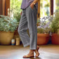 ⏳Time-limited Special⏰Cotton and linen loose elastic waist pocketed casual pants