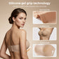 ⛱️Last Day Special Price ＄17.99!!💞Womens Strapless Bras Push Up Bandeau Bra Non Slip Wireless Supportive Padded Bras Seamless Comfortable Tube Jelly Bra