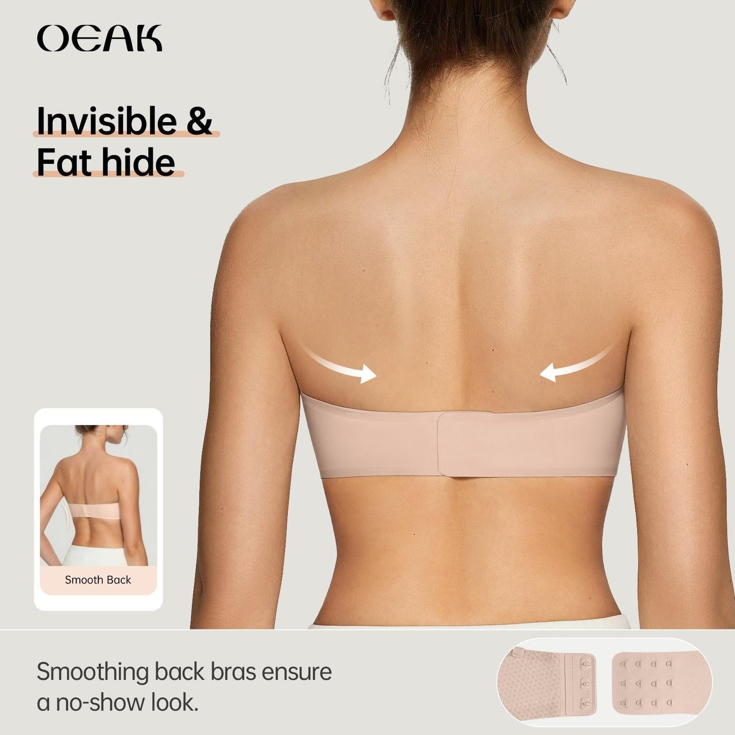 ⛱️Last Day Special Price ＄17.99!!💞Womens Strapless Bras Push Up Bandeau Bra Non Slip Wireless Supportive Padded Bras Seamless Comfortable Tube Jelly Bra