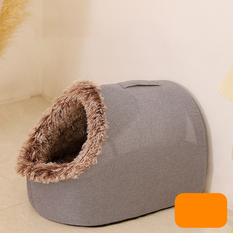 💥Hot sale 🐾Winter Warm Pet Cave Bed