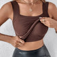 🔥Last Day Promotion 60% OFF⏰👙Women's U Neck Thermal Tank Tops with Built-In Bra👍