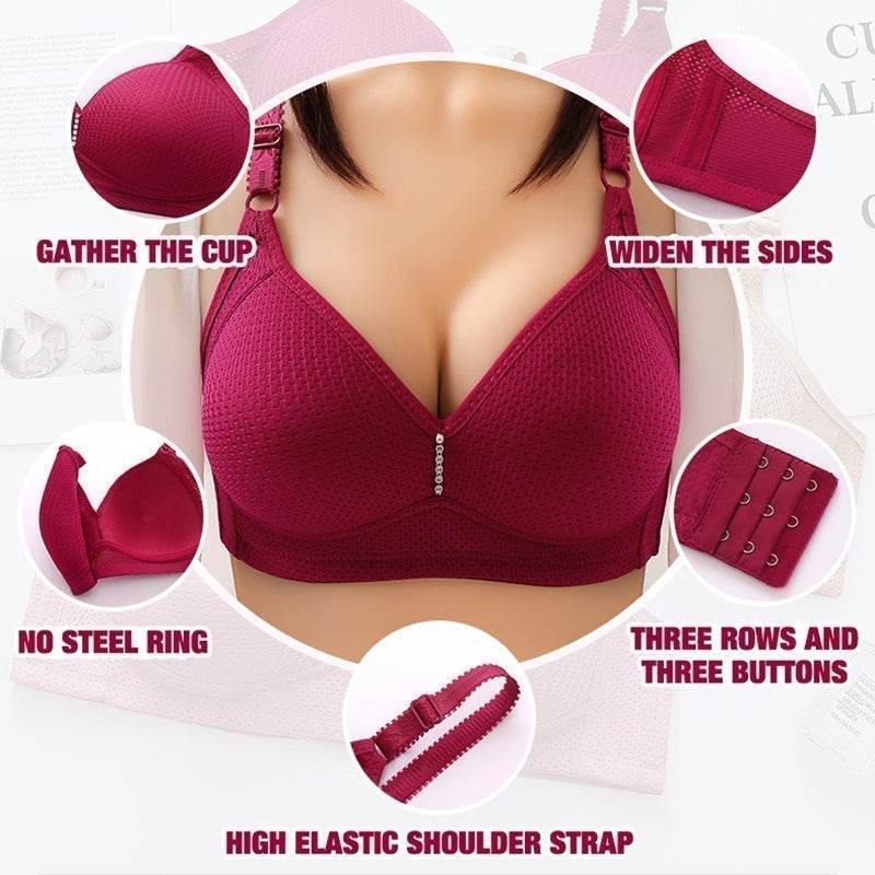 ⏰Limited Time Sale-50% OFF🏖️Plus Size cComfortable Wireless Bra