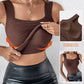 🔥Last Day Promotion 60% OFF⏰👙Women's U Neck Thermal Tank Tops with Built-In Bra👍