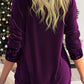 🎄Sequin Loose Smocked Fake Two-Piece Top