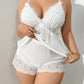 🥳2026 HOT SALE🥳💞50K+ SOLD!👗🌸 60% OFF! Lace Trim Camisole & Shorts Pajama Set – Soft satin-like fabric, adjustable straps & V-neck. Elastic waist shorts for easy on/off. Perfect for a relaxing night. 🛏️✨