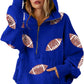 ✨New Early Fall 2026 Collection🔥 50% Off for a Limited Time🔥Womens Game Day Sweatshirts Football Sequin Hoodies with Pocket