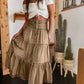 👗 LIMITED-TIME 50% OFF! ✨ Denim Maxi Skirt – High Waist, Tiered, A-Line, Button Front ✨