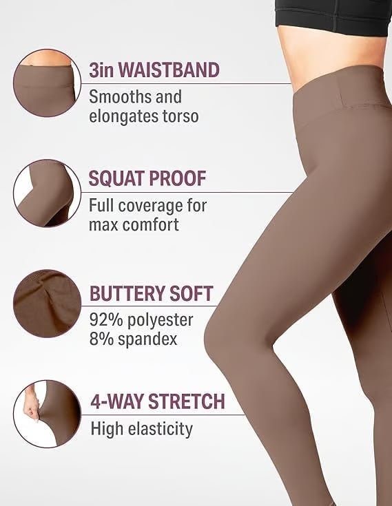 ✨Last Day Special Price $19.99!!😍High Waisted Tummy Control Shaping Training Leggings